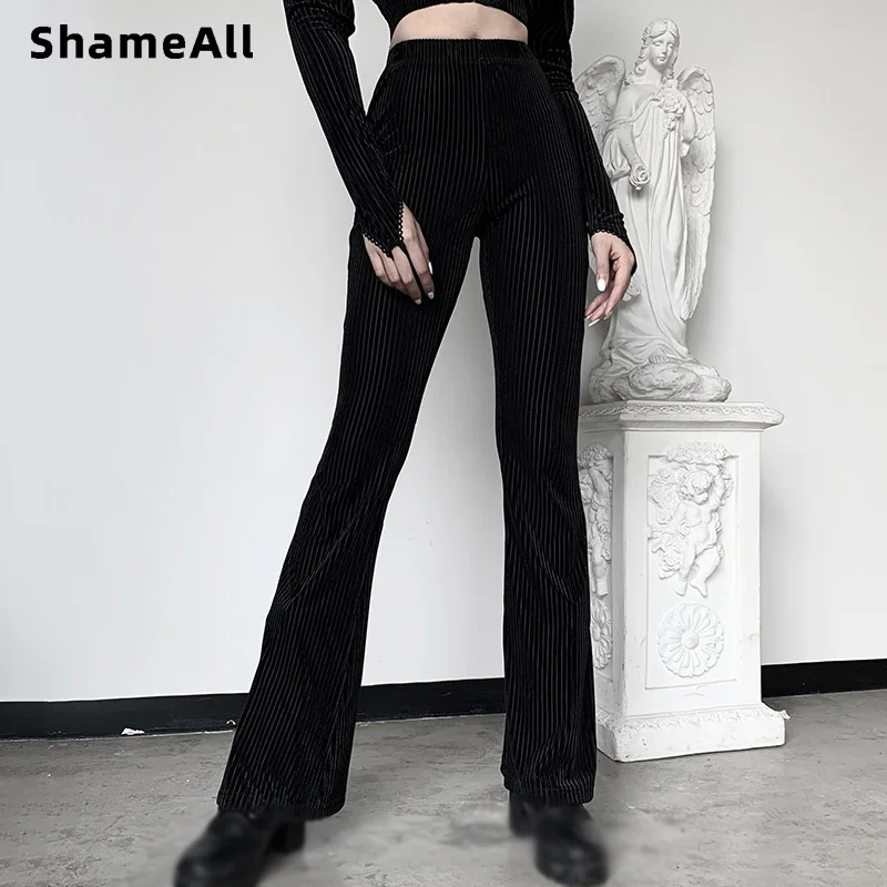Black Goth Aesthetic Pants Dark Academia Style Vintage Streetwear Women Flare Harajuku E-girl Grunge Female Trousers Y2K Chic
Black Goth Aesthetic Pants Dark Academia Style Vintage Streetwear Women Flare Harajuku E-girl Grunge Female Trousers Y2K Chic