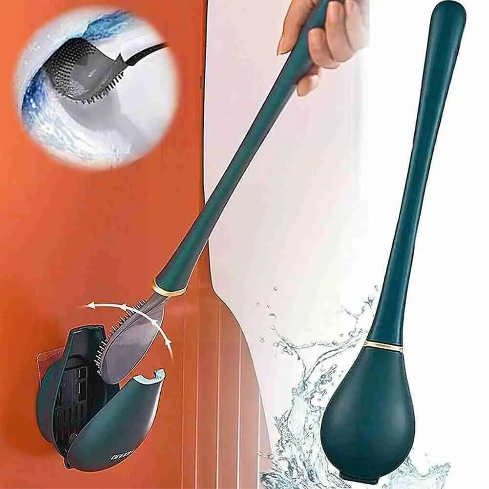 Silicone Wall-Mount Toilet Brushes With Holder Set Toilet Long Bathroom Hygienic Accessories Modern Handled Brush Cleaning J9Q5
Silicone Wall-Mount Toilet Brushes With Holder Set Toilet Long Bathroom Hygienic Accessories Modern Handled Brush Cleaning J9Q5