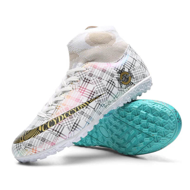 Hot Sale Mens Soccer Cleats High Ankle Football Shoes Long Spikes Outdoor Soccer Traing Boots For Men Women Soccer Shoes
Hot Sale Mens Soccer Cleats High Ankle Football Shoes Long Spikes Outdoor Soccer Traing Boots For Men Women Soccer Shoes