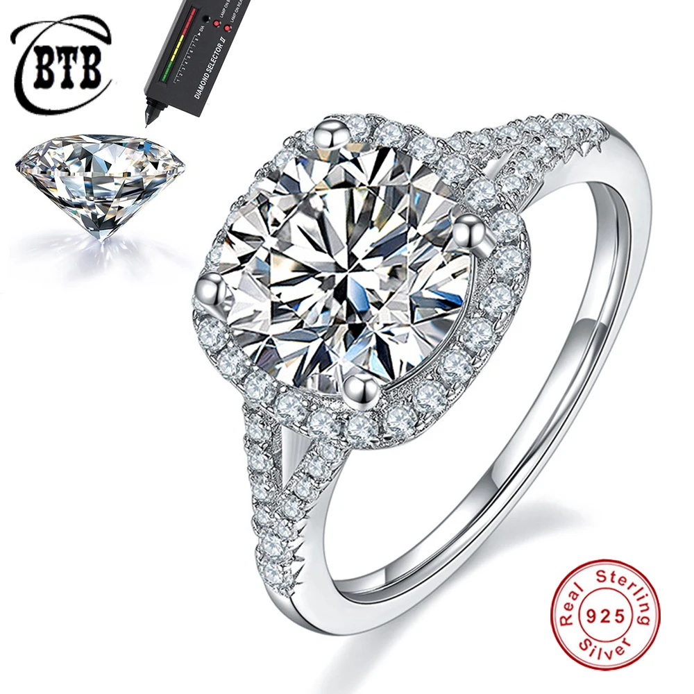 Женское кольцо из серебра 100% пробы с муассанитом 3 карата
Женское кольцо из серебра 100% пробы с муассанитом 3 карата