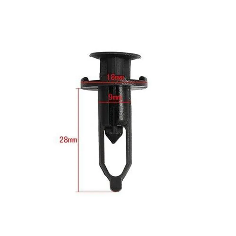 New 100X 9mm Car Door Trim Fender Clips Plastic Rivets Fastener for Toyota Black color
New 100X 9mm Car Door Trim Fender Clips Plastic Rivets Fastener for Toyota Black color