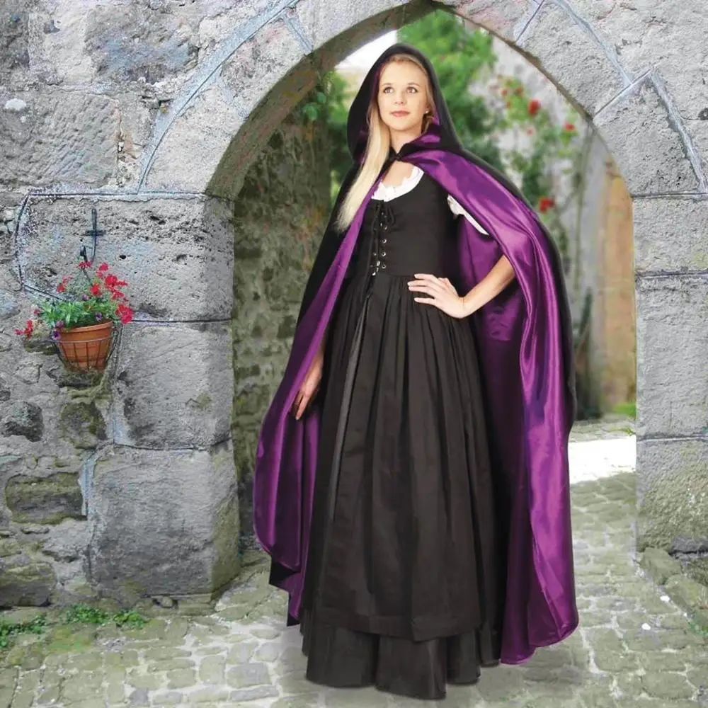 Hooded Black Velvet Cloak with Lining Coat Capes Wicca Robe Jackets Christmas Hallowmas Accessories Bolero
Hooded Black Velvet Cloak with Lining Coat Capes Wicca Robe Jackets Christmas Hallowmas Accessories Bolero