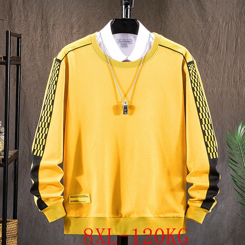 Мужская Трикотажная Толстовка, большой размер 3XL-8XL, обхват груди 138 см, спортивная куртка большого размера, эластичный Повседневный пуловер ...
Мужская Трикотажная Толстовка, большой размер 3XL-8XL, обхват груди 138 см, спортивная куртка большого размера, эластичный Повседневный пуловер ...