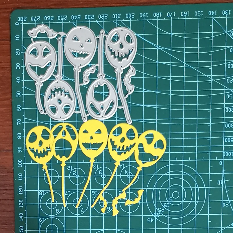 

Металлический шаблон-штамп с изображением призрака гримаса шара для Хэллоуина вырезанные штампы для скрапбукинга тиснения художественные штампы Декор Ремесло Нож Форма