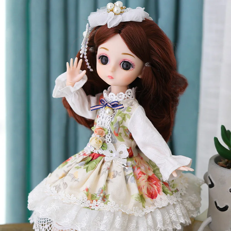 BJD Doll 1/6 Ball Jointed Fashion Full Set Up With Beautiful Clothes Soft Wig Vinyl Head Female Body For Girl Gift ChildrenToys 
BJD Doll 1/6 Ball Jointed Fashion Full Set Up With Beautiful Clothes Soft Wig Vinyl Head Female Body For Girl Gift ChildrenToys