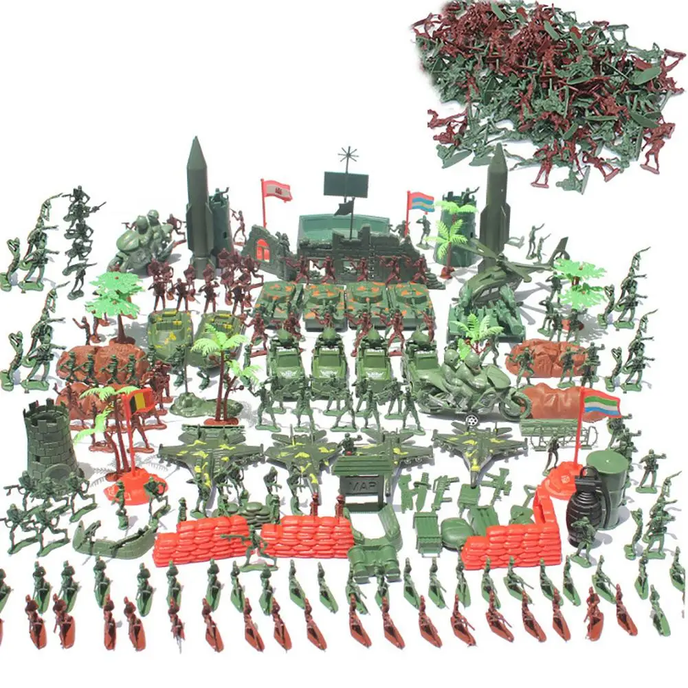 519pcs Military Little Soldier Set Tank Aircraft Rocket Army Men Sand Scene Model Kids Toy Kit Figures Accessories Playset
519pcs Military Little Soldier Set Tank Aircraft Rocket Army Men Sand Scene Model Kids Toy Kit Figures Accessories Playset