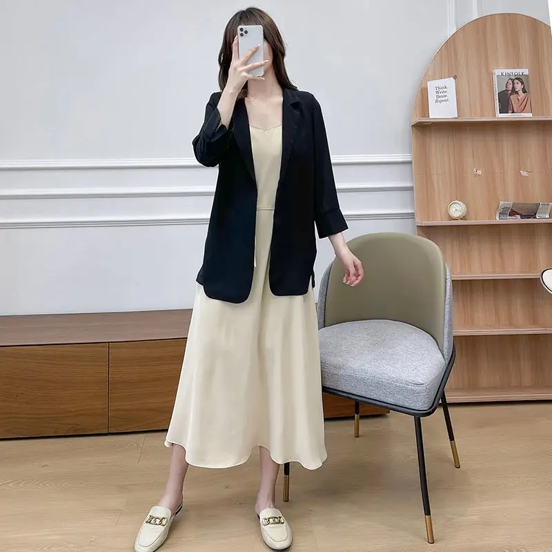 Women Suit Summer Thin 2021 Loose Split Long Three-Quarter Sleeve Blazer Air-Conditioned House Can Wear
Women Suit Summer Thin 2021 Loose Split Long Three-Quarter Sleeve Blazer Air-Conditioned House Can Wear