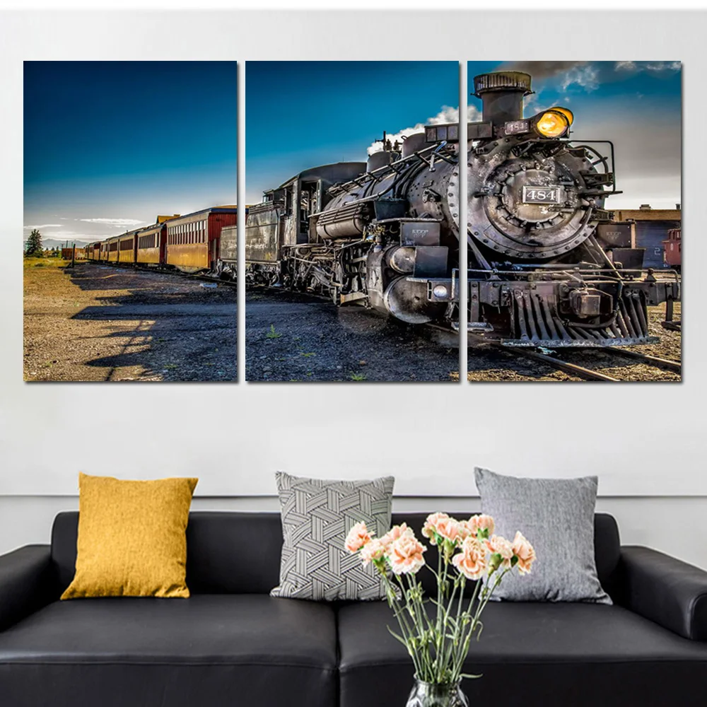 3 Panels Old Fashioned Steam Train Hd Poster And Prints Landscape Canvas Wall Art Painting Picture For Living Room Mural Decor
3 Panels Old Fashioned Steam Train Hd Poster And Prints Landscape Canvas Wall Art Painting Picture For Living Room Mural Decor