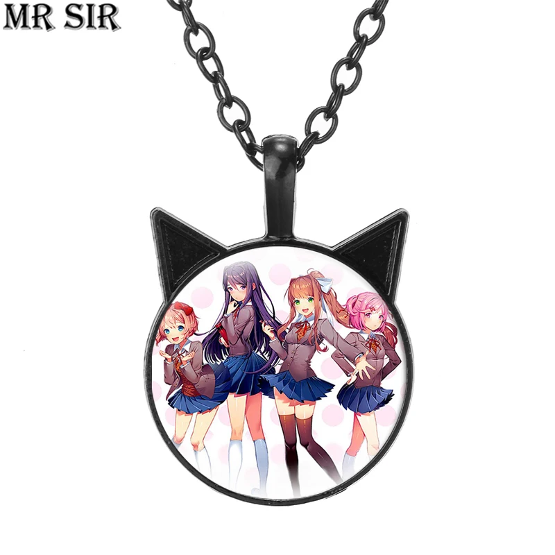 Anime Doki Doki Literature Club Pendant Necklace Cartoon Figures Yuri Monika Natsuki Sayori DDLC Chokers Necklaces Jewelry Gifts
Anime Doki Doki Literature Club Pendant Necklace Cartoon Figures Yuri Monika Natsuki Sayori DDLC Chokers Necklaces Jewelry Gifts