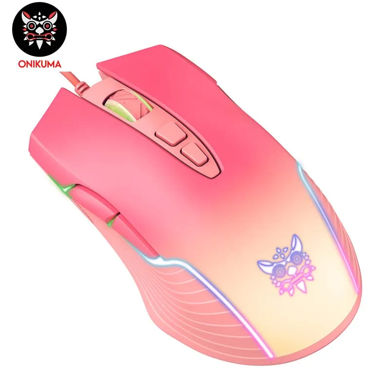 Игровая компьютерная мышь ONIKUMA, проводная оптическая USB-мышь для девочек, 7 кнопок, 6400 DPI
Игровая компьютерная мышь ONIKUMA, проводная оптическая USB-мышь для девочек, 7 кнопок, 6400 DPI