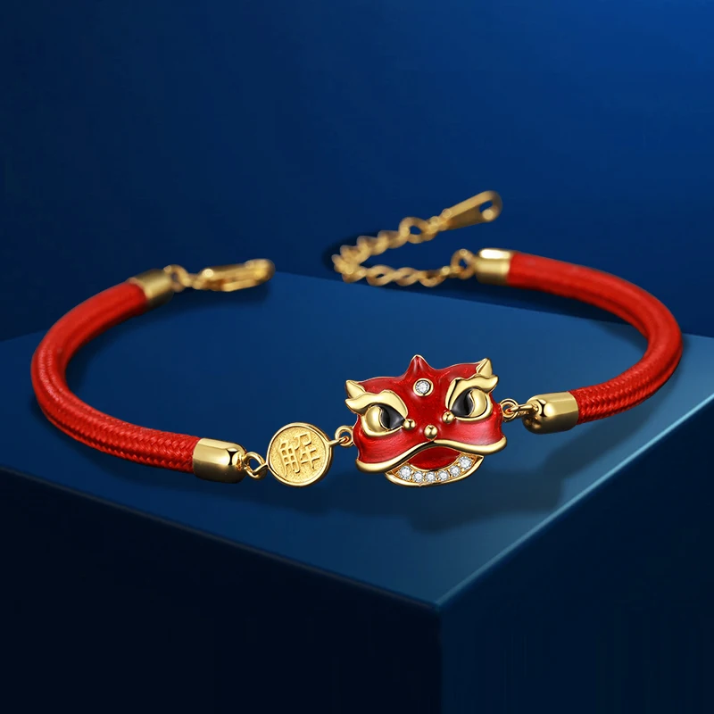 Новинка, Подарочный браслет в китайском стиле с богатым львом, веревка с маленьким львом, модный трендовый браслет для пары, ювелирные аксес...
Новинка, Подарочный браслет в китайском стиле с богатым львом, веревка с маленьким львом, модный трендовый браслет для пары, ювелирные аксес...