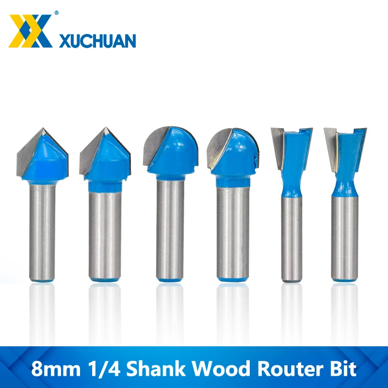Wood Router Bits V Shape Router Bits 8mm 1/4 Shank Corner Rounding Cutter Carbide End Mill For Woodworking Tool Engraving Drill
Wood Router Bits V Shape Router Bits 8mm 1/4 Shank Corner Rounding Cutter Carbide End Mill For Woodworking Tool Engraving Drill