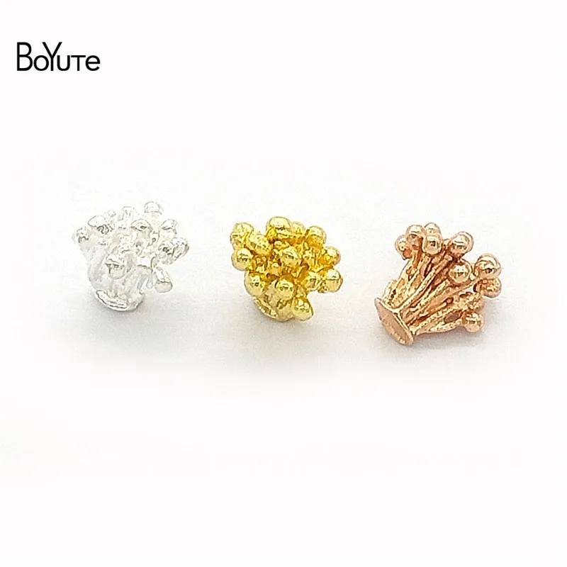 BoYuTe 100Pcs 6.5*6.8MM Metal Alloy Flower Stamen Pistil Materials Diy Hand Made Jewelry Accessories Parts
BoYuTe 100Pcs 6.5*6.8MM Metal Alloy Flower Stamen Pistil Materials Diy Hand Made Jewelry Accessories Parts