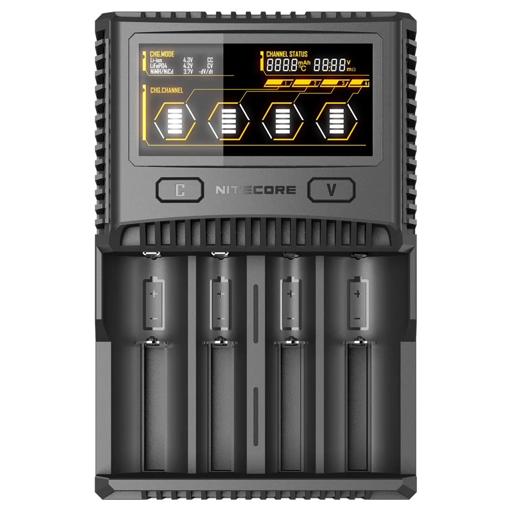 Умное быстрое зарядное устройство NITECORE SC4, превосходное зарядное устройство с 4 слотами, 6А, общая выходная мощность, Совместимость с IMR 18650 ...
Умное быстрое зарядное устройство NITECORE SC4, превосходное зарядное устройство с 4 слотами, 6А, общая выходная мощность, Совместимость с IMR 18650 ...