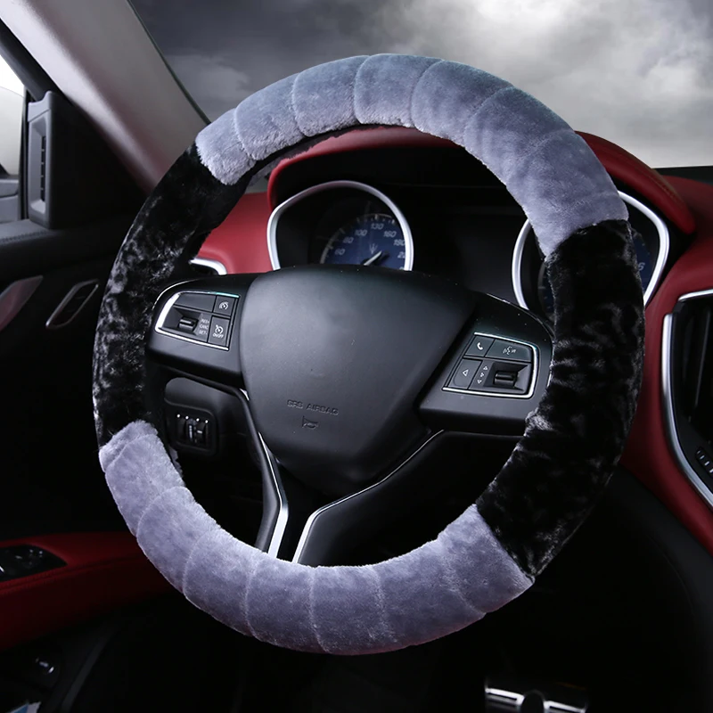 Plush Warm Car Steering Wheel Cover Artificial Fur for vw passat b3 b5 b5.5 b6 b7 b8 cc 3c 3bg variant polo 9n 6r sedan touareg |