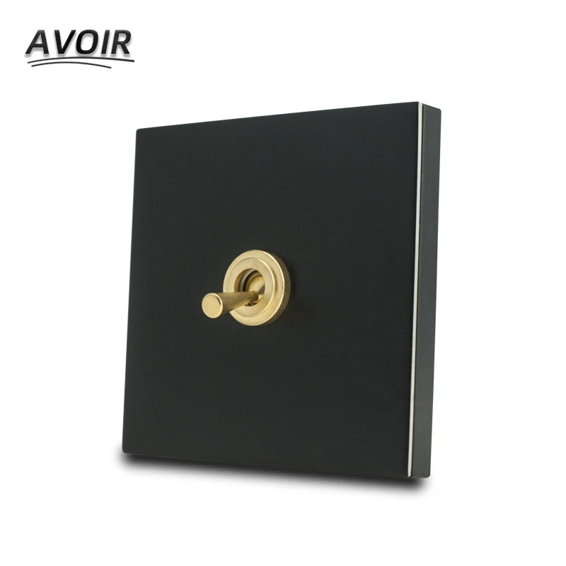 Avoir Wall BrassToggle Switch Electrical Outlet Black Stainless Steel Panel 1 2 3 Gang 2Way Retro Light Switch Plugs For Sockets
Avoir Wall BrassToggle Switch Electrical Outlet Black Stainless Steel Panel 1 2 3 Gang 2Way Retro Light Switch Plugs For Sockets