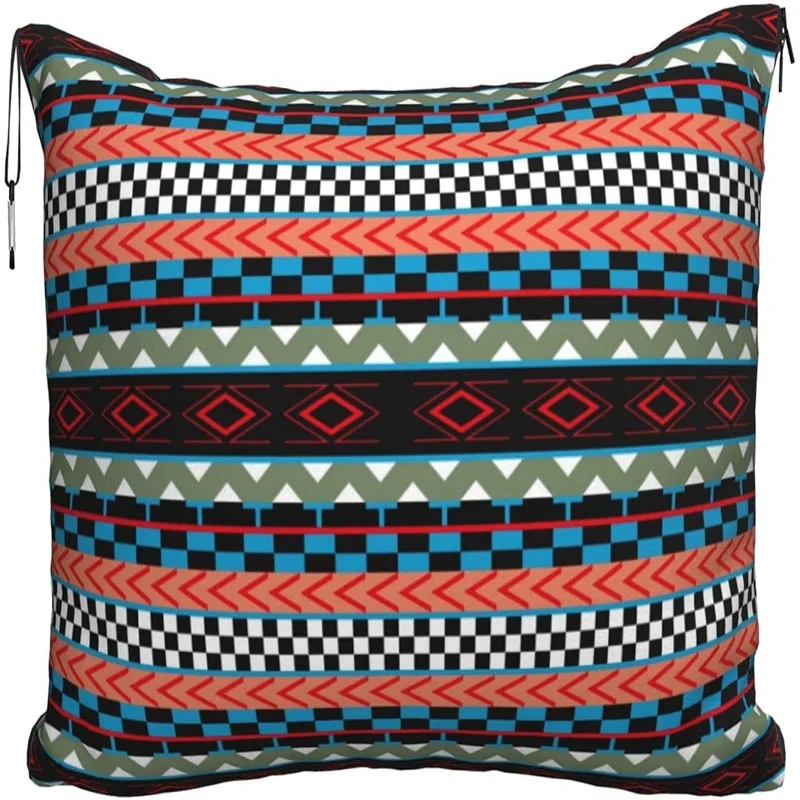 Aztec Bohemian Travel pillow blanket two-in-one backpack strap and compact airplane bag waist support 60x43 inches
Aztec Bohemian Travel pillow blanket two-in-one backpack strap and compact airplane bag waist support 60x43 inches