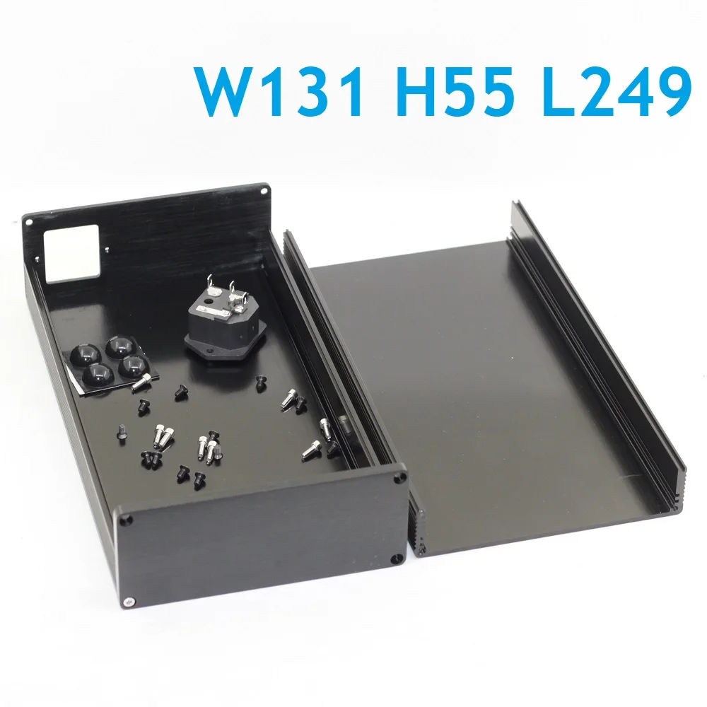 Mini Size W131 H55 D249 Anodized Aluminum DIY Chassis Headphone DCA Decoder Amp Power Amplifier Supply Player Audio Case Preamp
Mini Size W131 H55 D249 Anodized Aluminum DIY Chassis Headphone DCA Decoder Amp Power Amplifier Supply Player Audio Case Preamp