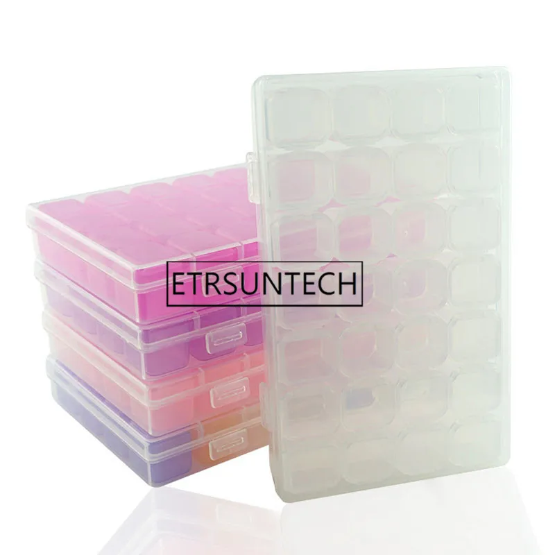 50pcs 28 Slots Plastic Empty Nail Art Decoration Storage Case Box Nail Glitter Rhinestone Beads Accessories Container
50pcs 28 Slots Plastic Empty Nail Art Decoration Storage Case Box Nail Glitter Rhinestone Beads Accessories Container
