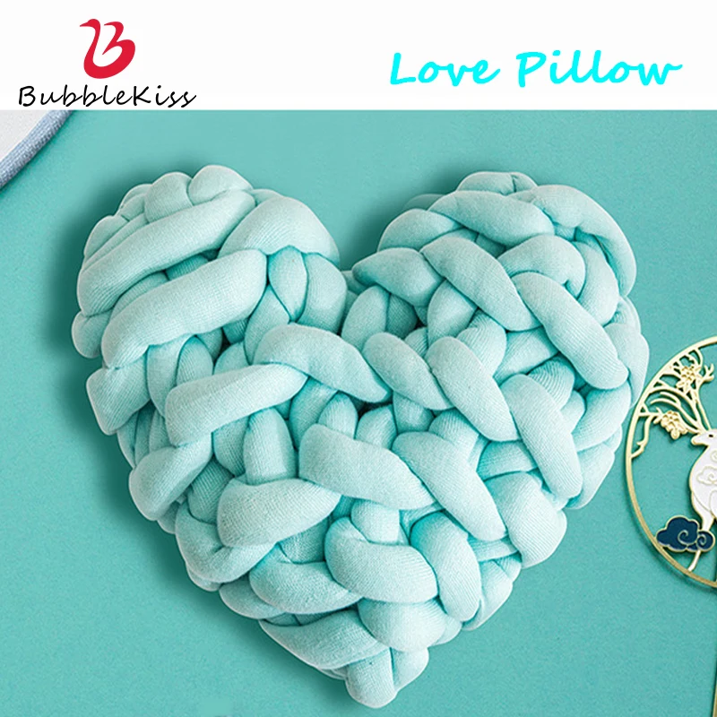 Bubble Kiss Heart Shape Knotted Cushion Pillow Solid Color Stuffed Plush Toy Doll Present Decor Pillow Sofa Chair Throw Pillows 
Bubble Kiss Heart Shape Knotted Cushion Pillow Solid Color Stuffed Plush Toy Doll Present Decor Pillow Sofa Chair Throw Pillows