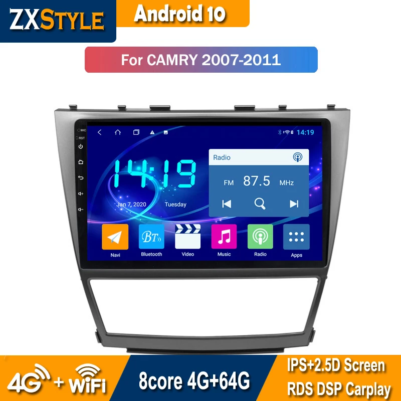 Android 10 автомобильный DVD GPS навигатор для Toyota Camry 2006-2012 стерео аудио Радио DSP CarPlay мультимедийный плеер
Android 10 автомобильный DVD GPS навигатор для Toyota Camry 2006-2012 стерео аудио Радио DSP CarPlay мультимедийный плеер