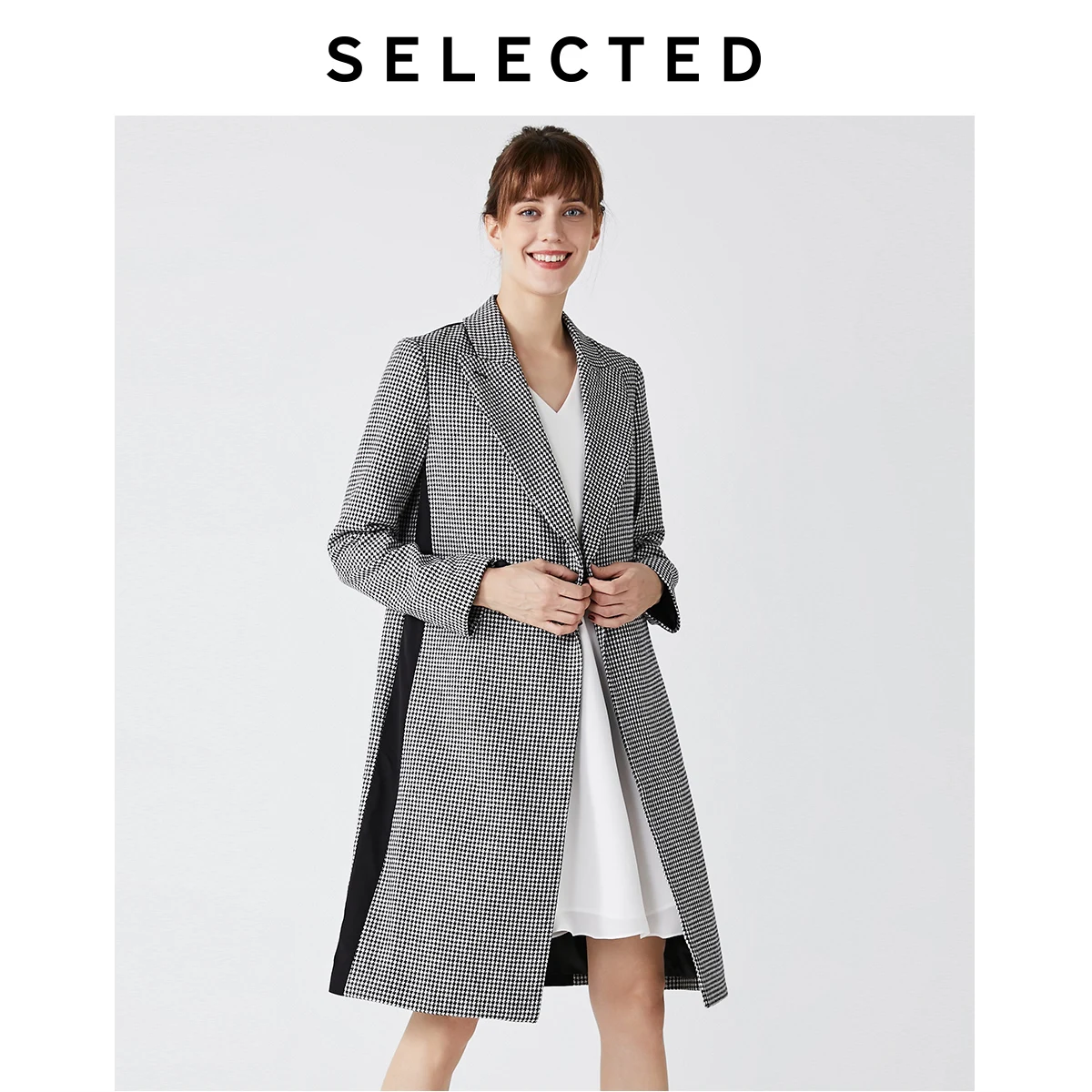 Женское Свободное пальто средней длины SELECTED S | 419321512 Женская одежда