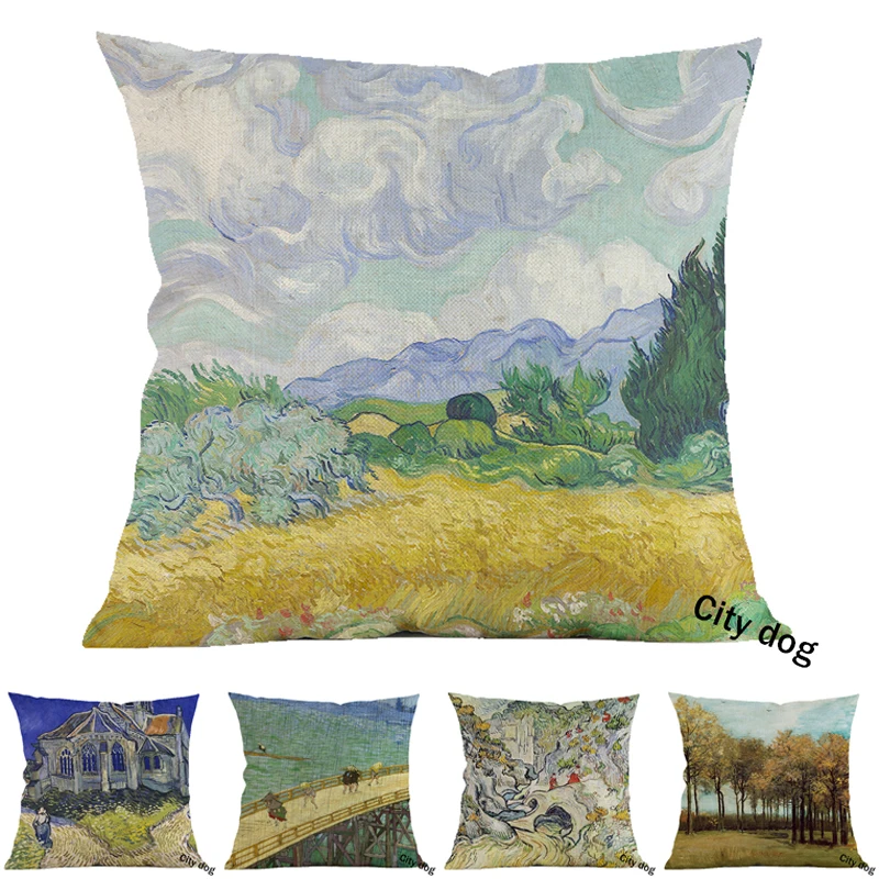 painter Painting art A Wheatfield, with Cypresses Cotton and linen square pillow case Cushion cover Home sofa pillowcase Decor
painter Painting art A Wheatfield, with Cypresses Cotton and linen square pillow case Cushion cover Home sofa pillowcase Decor