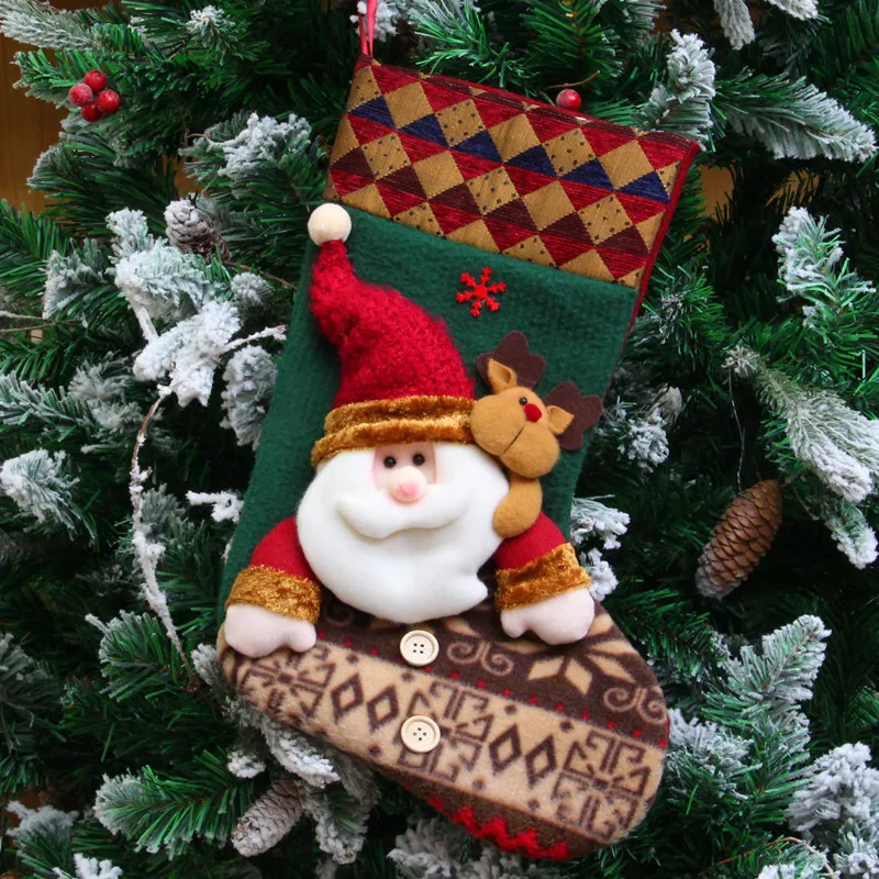 45cm Snowman Elk Santa Deer Sock Gift Bag Christmas Stocking Home Hanging Decoration Christmas Kids Party Supplies
45cm Snowman Elk Santa Deer Sock Gift Bag Christmas Stocking Home Hanging Decoration Christmas Kids Party Supplies
