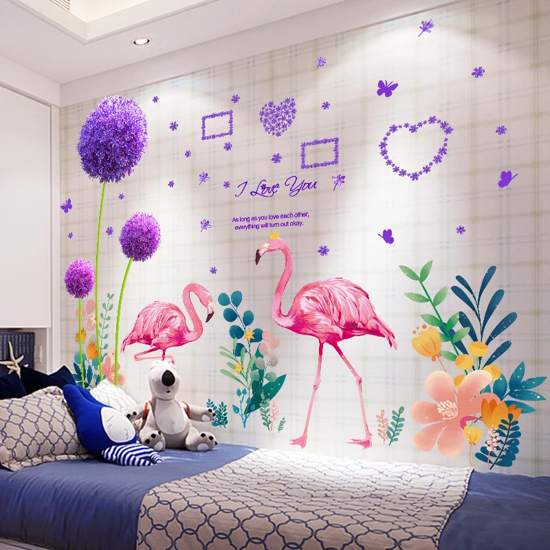 Flamingo Animal Wall Stickers DIY Dandelions Flowers Plants Mural Decals for Kids Rooms Baby Bedroom Nursery Home Decoration
Flamingo Animal Wall Stickers DIY Dandelions Flowers Plants Mural Decals for Kids Rooms Baby Bedroom Nursery Home Decoration