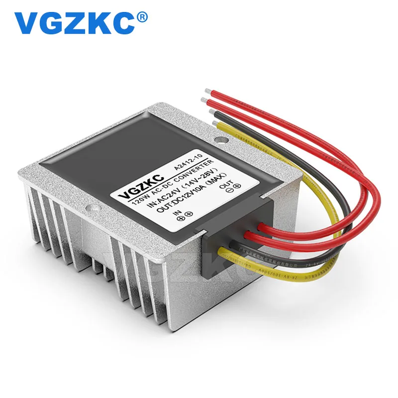 120W 10A Output AC 24V to DC 12V Power Converter AC 14-28V to 12V DC Variable Voltage Transformer
120W 10A Output AC 24V to DC 12V Power Converter AC 14-28V to 12V DC Variable Voltage Transformer