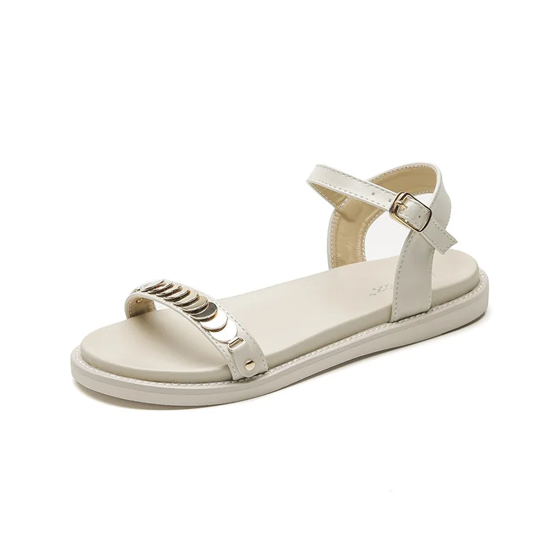 Flat Sandal Shoe 2021 Women's Buckle Strap Clear Heels Suit Female Beige Bling Bling Without Fashion New Comfort Black Bright Gi
Flat Sandal Shoe 2021 Women's Buckle Strap Clear Heels Suit Female Beige Bling Bling Without Fashion New Comfort Black Bright Gi
