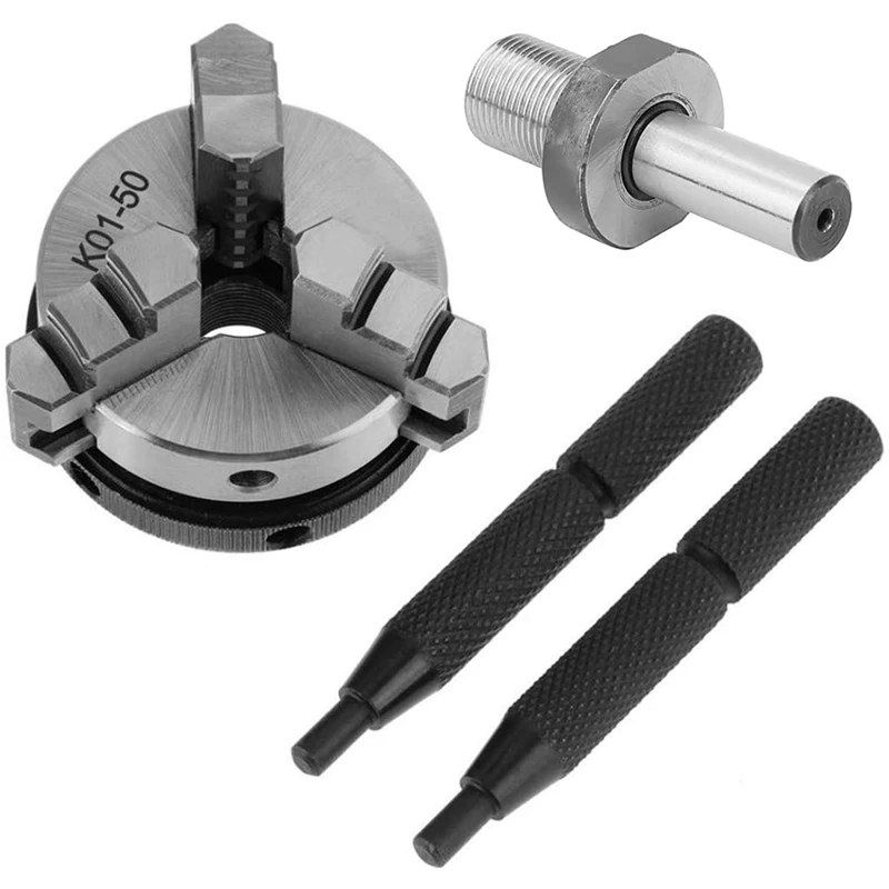 50mm Mini 3Jaw Reversible Self-Centering M14 Thread Mount Lathe Chuck with Lock Rods K01-50+Chuck Connecting Rod
50mm Mini 3Jaw Reversible Self-Centering M14 Thread Mount Lathe Chuck with Lock Rods K01-50+Chuck Connecting Rod