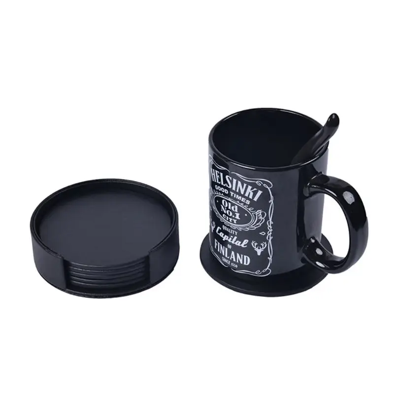 6pcs/set Leather Round Coffee Mug Drink Coasters Placemat Table Cup Mat Pad Cushion Holder Insulation Kitchen Tableware
6pcs/set Leather Round Coffee Mug Drink Coasters Placemat Table Cup Mat Pad Cushion Holder Insulation Kitchen Tableware