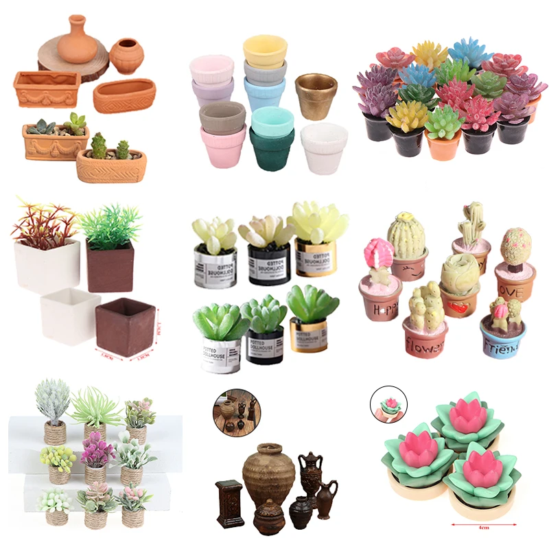 Dollhouse Miniature Potted Succulent Plant Model Accessories Simulation Toy For Dollhouse Furniture Decoration Doll House Decor
Dollhouse Miniature Potted Succulent Plant Model Accessories Simulation Toy For Dollhouse Furniture Decoration Doll House Decor