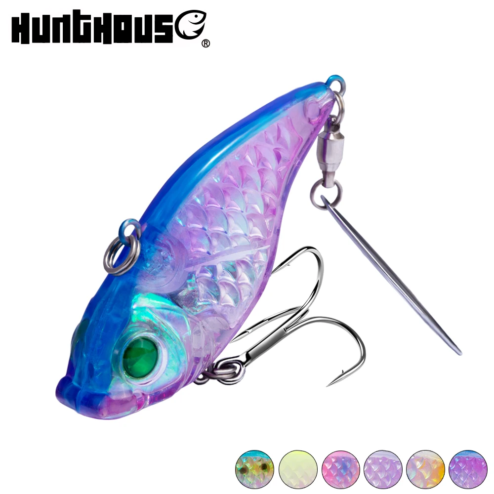 

Hunthouse pike VIB spinner with spoon 2020 rattlin pesca perch hard bait for bass 60mm 28g green 3D eyes fishing lure