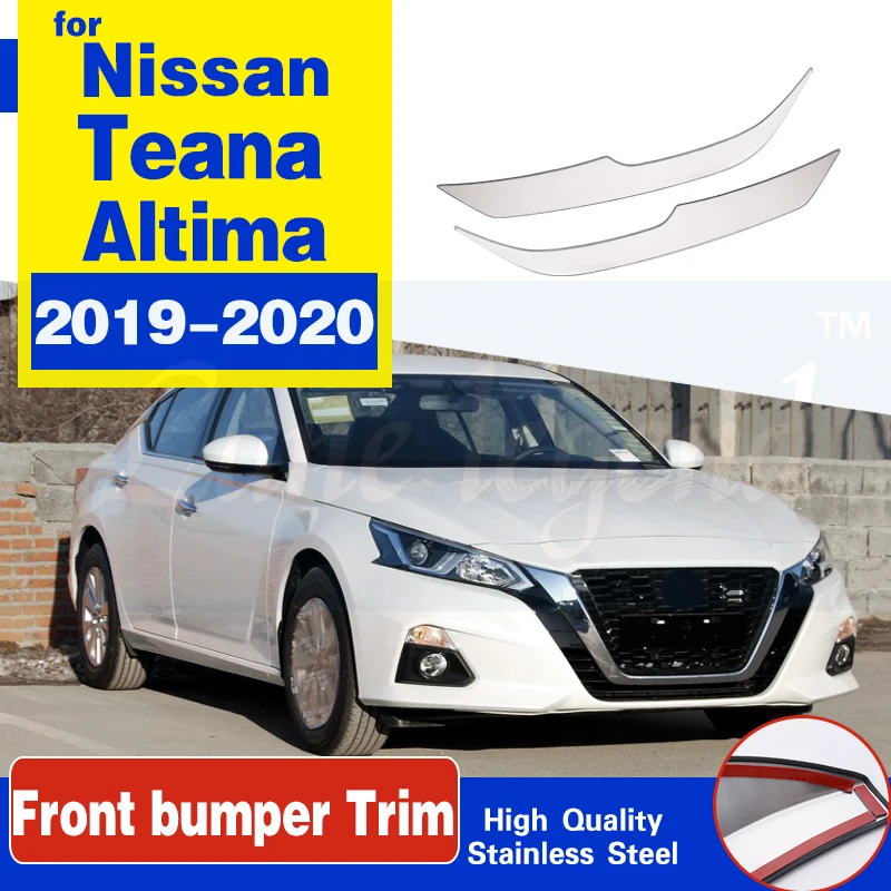 Stainless Steel Car Styling 2PCS For Nissan Teana Altima 2019-2020 Front Bumper Protection Strip Moulding Cover Trim Accessories
Stainless Steel Car Styling 2PCS For Nissan Teana Altima 2019-2020 Front Bumper Protection Strip Moulding Cover Trim Accessories