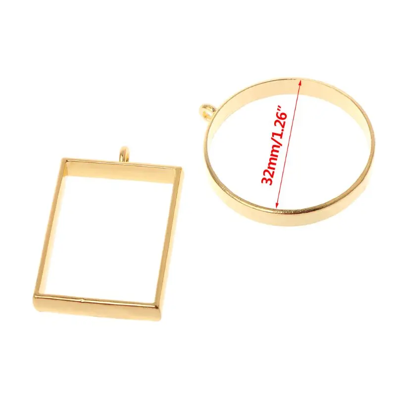 39XE 10 Pcs/Set Geometric Frame Hollow DIY Epoxy Resin Crafts Metal Frames Jewelry Making Necklace Pendant Charms Holder UV
39XE 10 Pcs/Set Geometric Frame Hollow DIY Epoxy Resin Crafts Metal Frames Jewelry Making Necklace Pendant Charms Holder UV