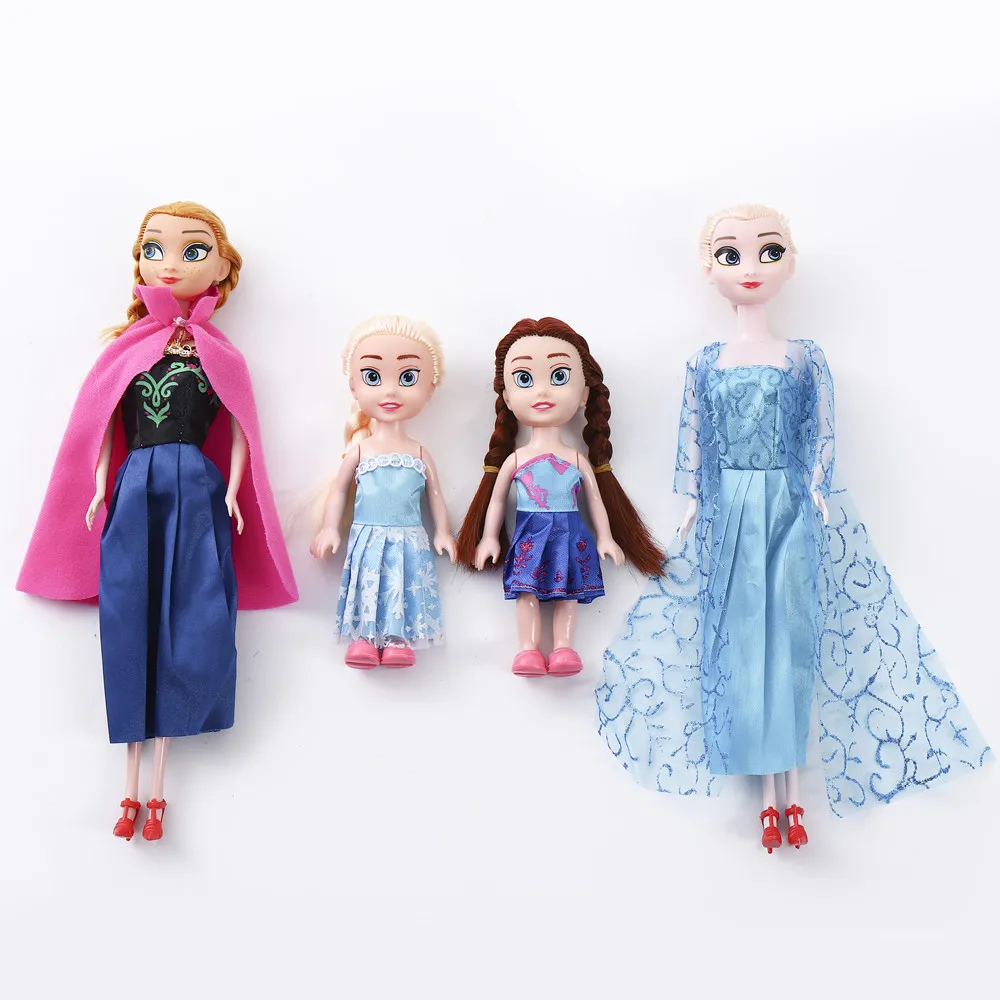 Куклы Анна и Эльза Снежная королева принцесса 4 шт. | Игрушки хобби