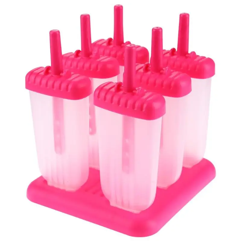 6PC/1 Set Kitchen Ice Lolly Tray DIY Ice Cream Mold Rectangle Shaped Dessert Ice Cream Makers Mould Popsicle Stick DIY Tools 
6PC/1 Set Kitchen Ice Lolly Tray DIY Ice Cream Mold Rectangle Shaped Dessert Ice Cream Makers Mould Popsicle Stick DIY Tools