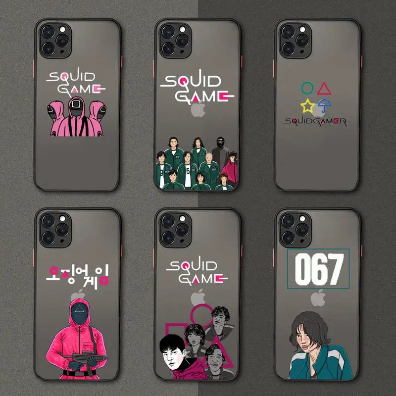Hot Squid game TV Phone Case matte transparent For iphone 7 8 11 12 plus mini x xs xr pro max cover
Hot Squid game TV Phone Case matte transparent For iphone 7 8 11 12 plus mini x xs xr pro max cover