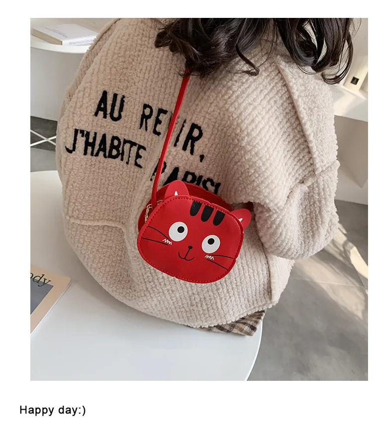 Cute Cat children girls small bag PU Leather messenger bag kitten Kids Purse Coin Small Shoulder Bag
Cute Cat children girls small bag PU Leather messenger bag kitten Kids Purse Coin Small Shoulder Bag