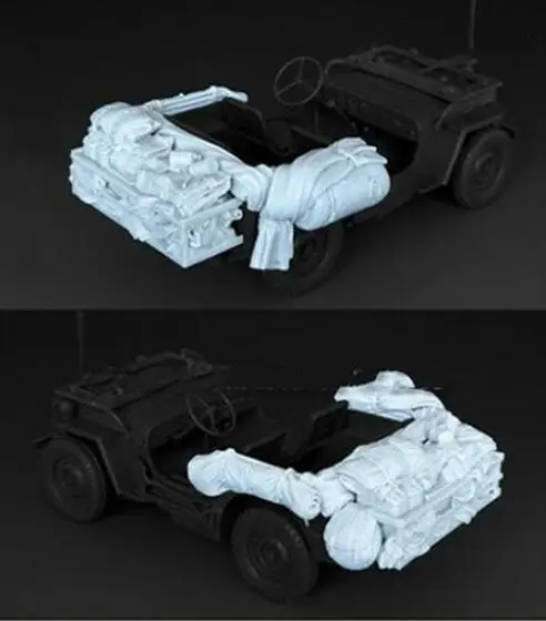 1/35 сборный Набор фигурок из смолы корзина и холст|Наборы для сборки моделей| |