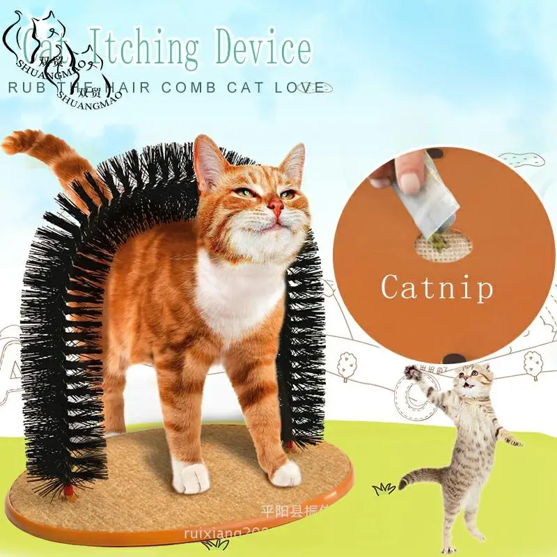 SHUANGMAO Arch Cat Comb Massager Pet Cats Itching Kitten Toy Scratching Device Round Brush Grooming Removing Supplies
SHUANGMAO Arch Cat Comb Massager Pet Cats Itching Kitten Toy Scratching Device Round Brush Grooming Removing Supplies