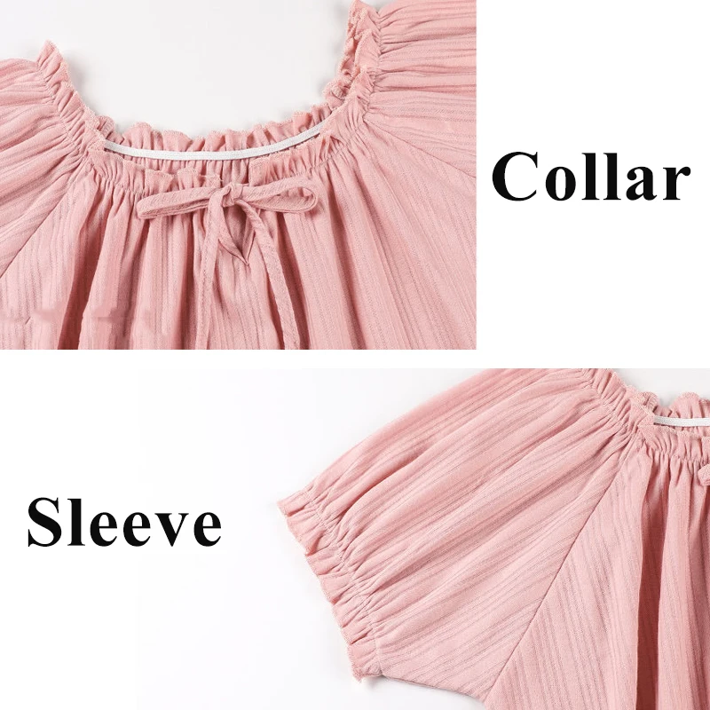 Cozy Summer Nightgowns Women Solid Kawaii Bow Ruffles Large Size Ladies Homewear Korean Style Loose Casual Sleep Dress Sleepwear 
Cozy Summer Nightgowns Women Solid Kawaii Bow Ruffles Large Size Ladies Homewear Korean Style Loose Casual Sleep Dress Sleepwear