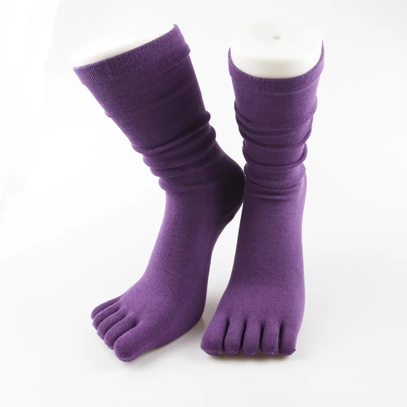 Solid Color Five-finger Women Socks Soft Cotton Winter Spring Toe Socks Purple Black Warm High Floor Girls Socks Sokken
Solid Color Five-finger Women Socks Soft Cotton Winter Spring Toe Socks Purple Black Warm High Floor Girls Socks Sokken