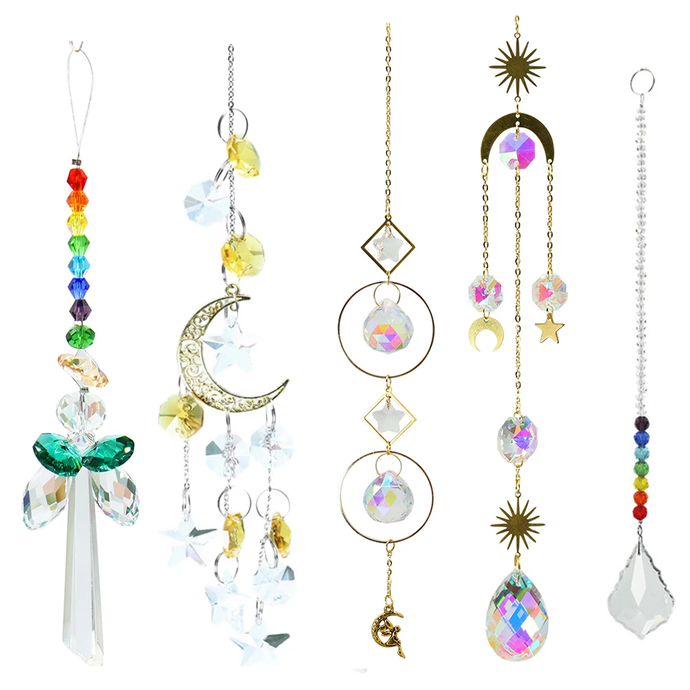 Crystal Sun Catchers Handmade Sun Catcher Gourd Prism Drops Rainbow Maker Craft Chain Hanging Window Ornament Home Garden Decor
Crystal Sun Catchers Handmade Sun Catcher Gourd Prism Drops Rainbow Maker Craft Chain Hanging Window Ornament Home Garden Decor