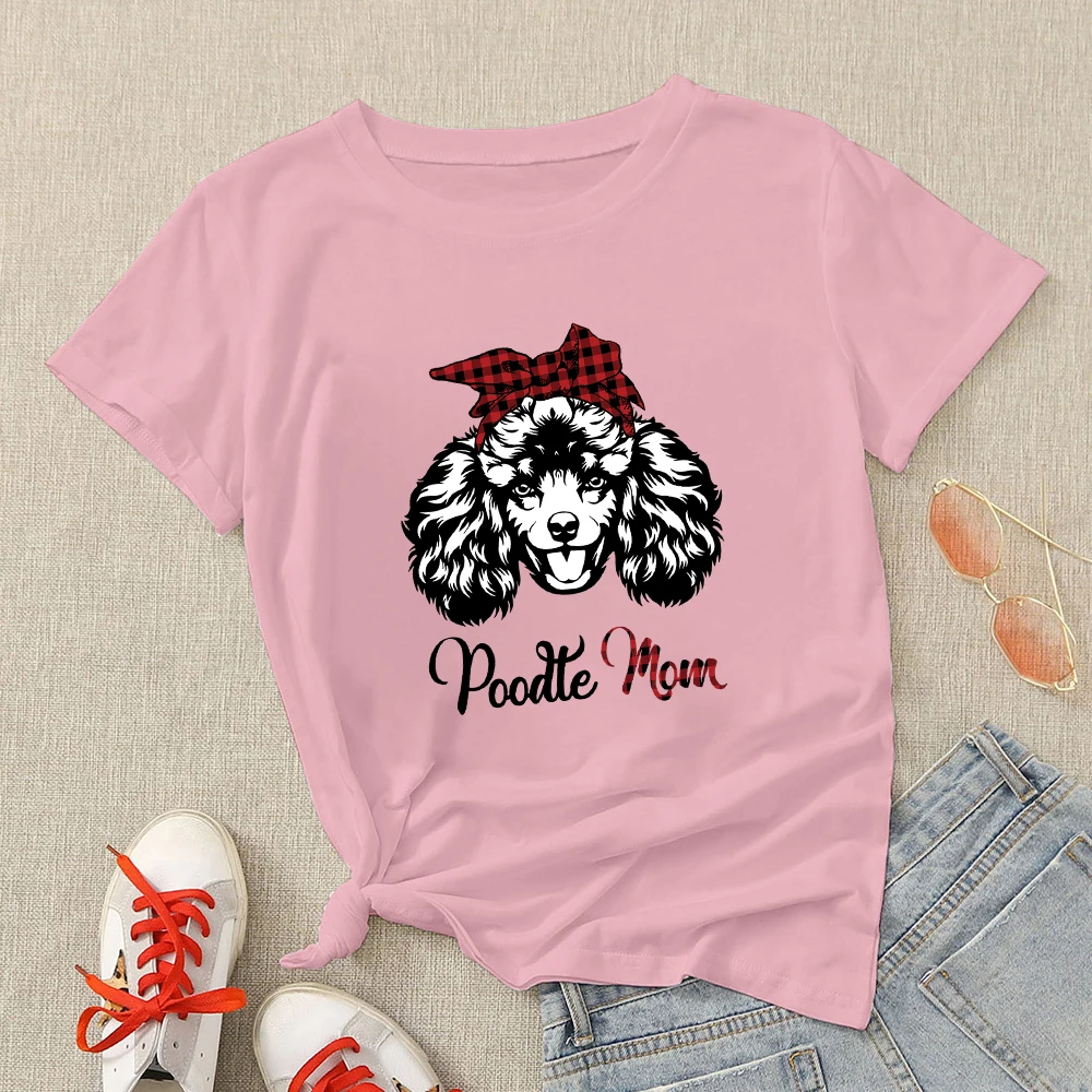 2021 Tshirt Women Cute Spain Poodle Mom Printed Tshirt Creative Funny Personalized Pop Mother's Day Design O-Neck Tee Shirts
2021 Tshirt Women Cute Spain Poodle Mom Printed Tshirt Creative Funny Personalized Pop Mother's Day Design O-Neck Tee Shirts
