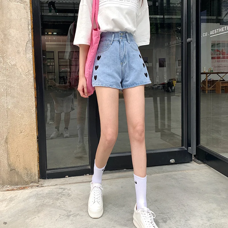 High Waist Slim-fit Denim Shorts Double Button Loose Light Blue Shorts Summer Women's Denim Shorts Short Jeans Women Mom Jeans
High Waist Slim-fit Denim Shorts Double Button Loose Light Blue Shorts Summer Women's Denim Shorts Short Jeans Women Mom Jeans