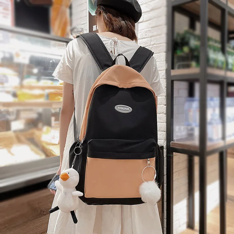 Students Backpack Women's Korean School Backpacks for Girls Teenager Schoolbag Preppy Style Large Capacity Travel Female Bags
Students Backpack Women's Korean School Backpacks for Girls Teenager Schoolbag Preppy Style Large Capacity Travel Female Bags