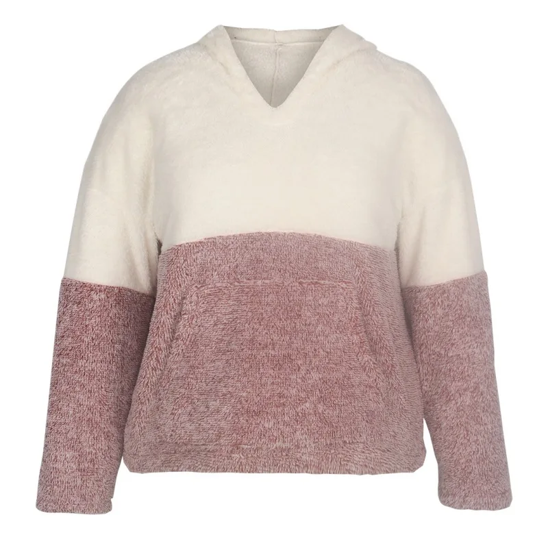 Woman Hoodied Female Autumn Winter Loose Color Splice Soft Fleece Long Sleeve Warm High Quality Pullover With Hoodie.
Woman Hoodied Female Autumn Winter Loose Color Splice Soft Fleece Long Sleeve Warm High Quality Pullover With Hoodie.